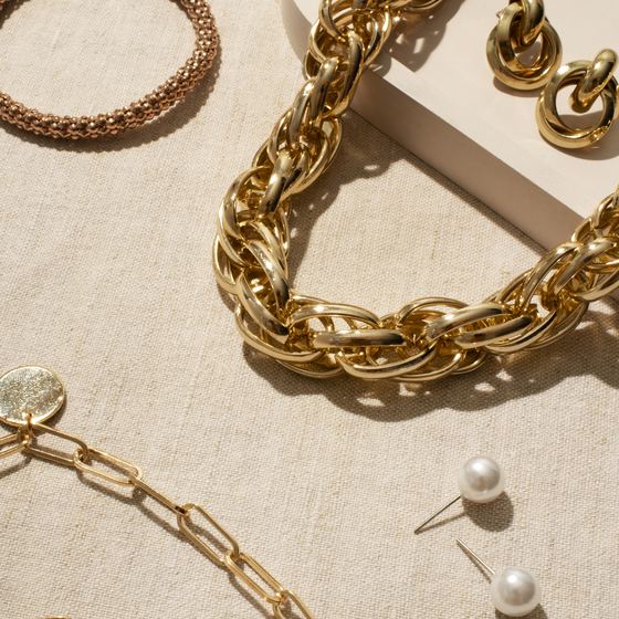 Gold and silver chains